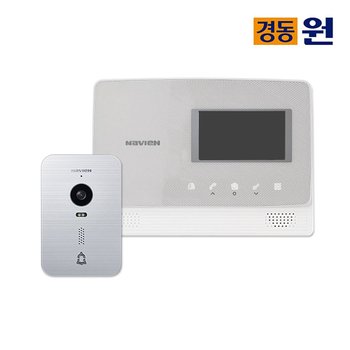 경동 셀프시공 비디오폰(인터폰) NHA-0475(실버) 초인종포함/핸즈프리/AS/터치버튼/도어락연동