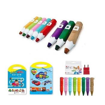 핫딜 세이펜 레인온펜 32GB+실리콘케이스+빠방이 놀이책+빠방이  탈것+전용충전기