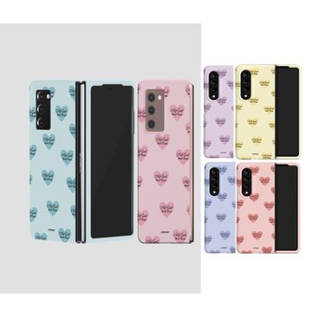 갤럭시 Z폴드 5 4 3 2 폴드 폴더블 핸드폰 케이스 정품 TRY 하트 레시피 하드케이스