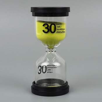 심플디자인 BQ91PA05 인테리어 탁상 양치 유리 래시계 30분