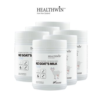 [해외] 헬스윈 고트 밀크 산양유 츄어블 240정 X6