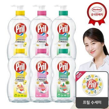 프릴 베이킹소다 700ml x6개 주방세제_프릴 수세미