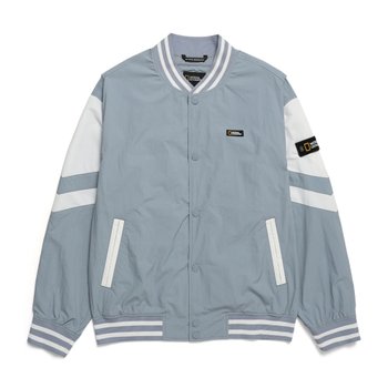 내셔널지오그래픽 N241MJP902 컬러 배색 바시티 자켓 STORM BLUE