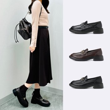 [해외] 지유 GU 로퍼 여성 볼륨 솔 비트 큐셔닝