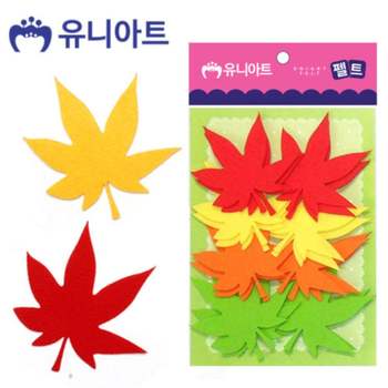 유니아트(펠트) DC23HP34 단풍잎 (대) (80x85mm) (16pcs)