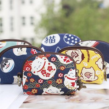 네코포켓 동전 엔화 이어폰 다용도 미니파우치 206018