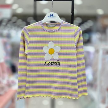 모다구리)쁘띠앙팡 PC카오로아티셔츠 옐로우