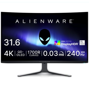 [해외] 델 델 AW3225QF 32인치 곡면 유기EL Alienware 게이밍 모니터 4K QD-OLED 240Hz G