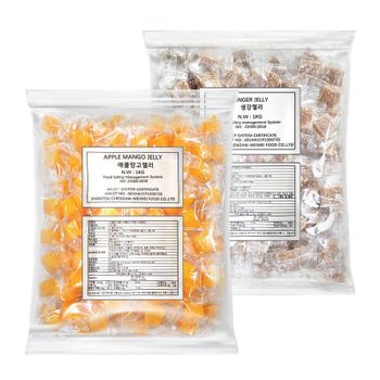 애플망고젤리 1kg + 생강젤리 1kg 대용량 개별포장 디저트 간식..[36104352]