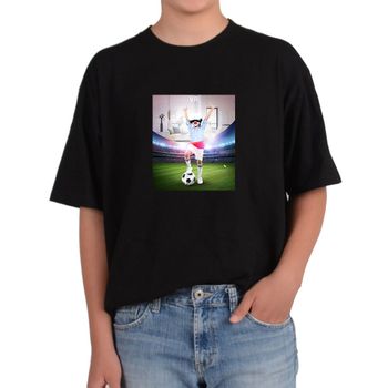 오버핏반팔티 가상세계 축구시합 사커 슛 그림 모든사이즈