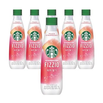 스타벅스 피지오 피치딸기 400ml x6개