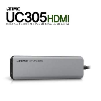 ipTIME(아이피타임) UQ62TN06 UC305HDMI USB3.1 Type C 5 in 1 멀티 허브