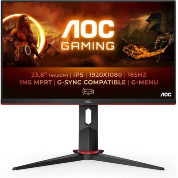 [해외] 영국 AOC 모니터 Gaming 24G2SP - 24 Inch FHD Monitor IPS 1ms FreeSync Premium Gsync Compati