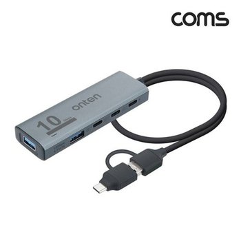 고품질 TBZ Coms 4 IN 2 꼬리물기 허브 4포트 USB Type C Gen2 10Gbps USB 3.0 FW...