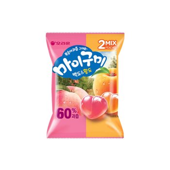 오리온 마이구미 백도&황도 66g x 12개