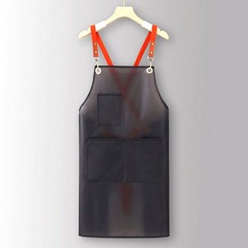 블랙 반투명 앞치마 주방 방수앞치마 식당 미용실 (WFI0IJO)