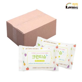 리빙싹싹 물에잘풀리는 비데물티슈 20매 200개 휴대용