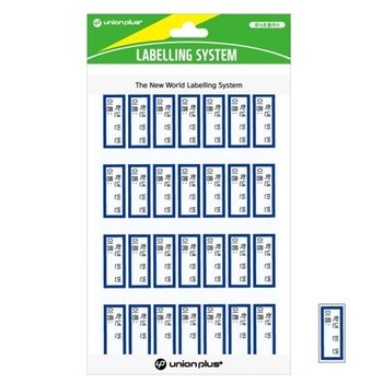 고품질 유니온 견출지 (학년 반 번 이름) 27x10 (UL-228) (청색) (5매입)...