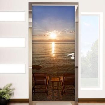 꾸밈 아트박스/꾸밈 cl855-꿈같은휴양지_현관문시트지