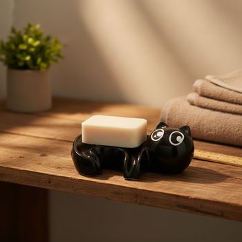 북유럽풍 I8Z6I2G3 고양이 세라믹 트레이 비누갑 소품