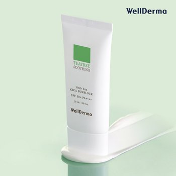 티트리 수딩 허브톡스 시카 선블럭 SPF 50+ PA++++