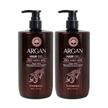 (2개)푸드어홀릭 아르간 슈퍼하드 헤어젤 500ml