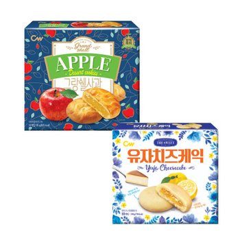 [오늘출발] 청우 그랑쉘 사과 195g+유자치즈케익 190g 각1입씩