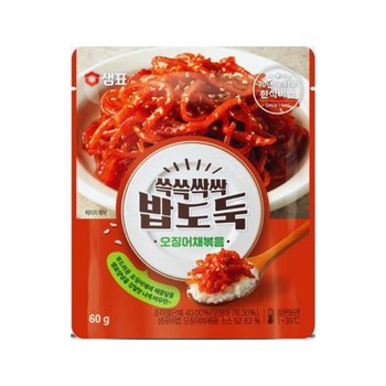 쓱쓱싹싹 밥도둑 오징어채 볶음 60g x 6개