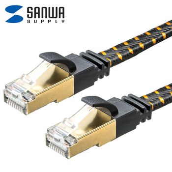 KB-T8MEFL-01BK 765EVA27 CAT.8 STP FLAT 랜 케이블 1m
