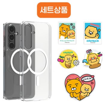 [오늘출발] 아이폰17 16 15 14 13 프로맥스 맥세이프 케이스+정품 카카오 춘식이 세이치즈 그립 톡홀더 세트
