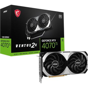 [해외] 영국 MSI 그래픽카드0108 GeForce RTX 4070 Ti VENTUS 2X 12G OC Gaming Graphics Card - 12GB G