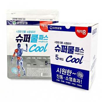 해피홈 쿨파스 냉감파스 근육통 관절통 파스