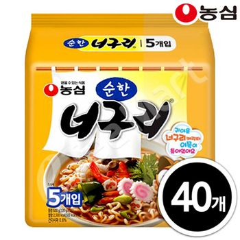 농심 순한 너구리 120g x 40입[36243606]