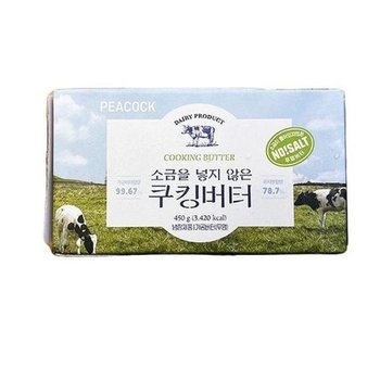[피코크] 소금을 넣지 않은 쿠킹버터 450g ee40460 (50374402)