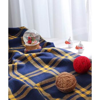 패션스타트 소프트 코튼 피치기모 체크 브리시티_네이비 (71066)