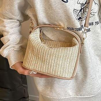 여성 XAC822U8 러블리한 무드 라탄 미니 크로스백