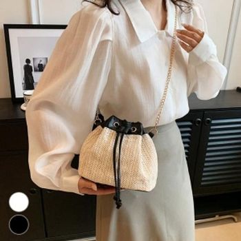 복조리 MG38LK97 왕골 체인 버킷백 ELG-172