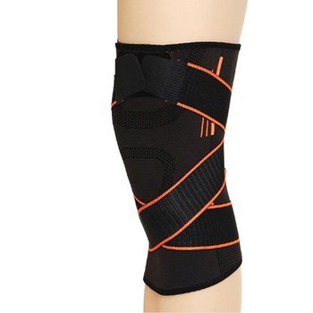 무릎보호대L 테이핑용 오렌지 압박 지지대 부상 관절 근력운동 압박 슬리브 지지대 관절