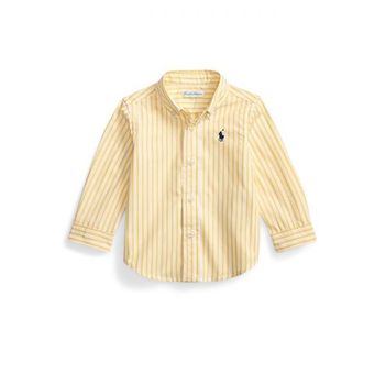[해외] 폴로 랄프로렌 키즈 플레이드 코튼 Poplin Shirt- Corn 옐로우 화이트 1168564