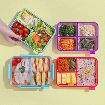 코코라커 캔디팟 칸칸나눔 반찬통 12P 세트(2color)