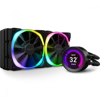 [해외] NZXT KRAKEN Z (Z53 RGB) RL-KRZ53-R1 CPU (120mm KRAKEN 시리즈 수냉 쿨러 12센치 팬을 2기