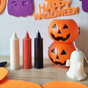 [무료선물포장] 할로윈데이 막대초 크레용캔들 오브제캔들