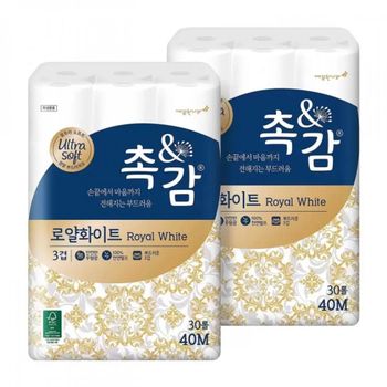 로얄화이트 화장지 두루마리 적은 먼지 대용량 휴지 무형광 코스트