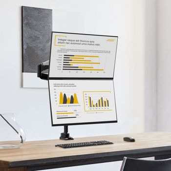 CamelMount CMA2V 듀얼 벽면 밀착형 상하 거치대 모니 카멜마운트