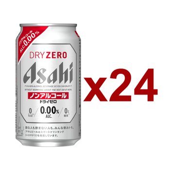 [해외] 일본 아사히 드라이 제로 무알콜 맥주맛 음료 350ml 24캔