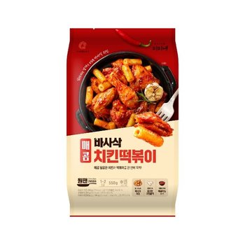 마니커에프앤지 바사삭 매콤 치킨 떡볶이550g 2봉