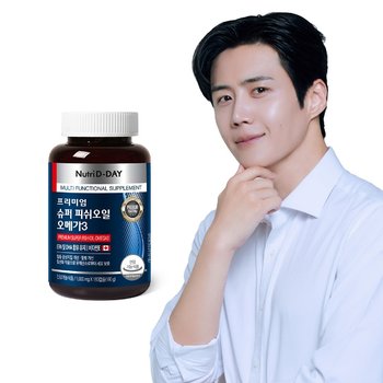 뉴트리디데이 프리미엄 슈퍼 피쉬오일 오메가3 1병 6개월분 180캡슐