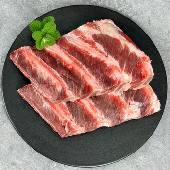 [오늘출발] 미국산 텍사스 bbq용 노커팅 소 등갈비 1kg(일반아이스박스)
