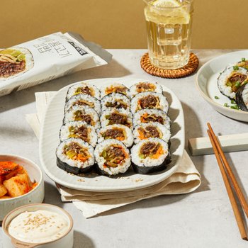 [4팩] (냉동) 설성목장X바바김밥 한우 불고기 김밥 240g*4팩