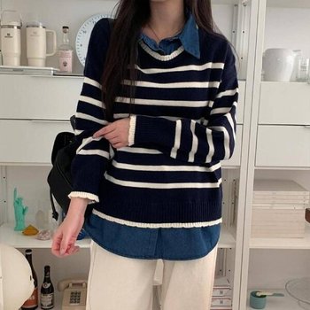 오버핏 노르딕니트 대인스 반팔니트 온나핏 오프 (WFK4QZI)